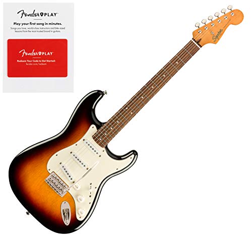 Squier 0374010500 Classic Vibe '60S Stratocaster, Laurel Fingerboard, 3-Color W/Fender Play Card #TOP19