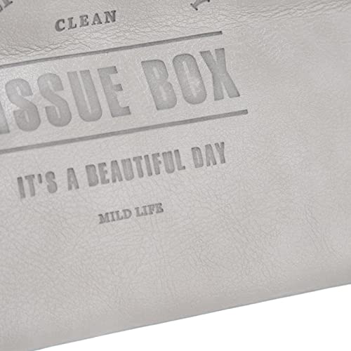 2 Pacotes de Capa de Caixa de Tecido, Suporte de Capa de Caixa de Tecido, Caixa de Tecido de Couro A