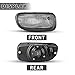 AUTOWIKI Fog Lights Fit For 1999 2000 2001 2002 2003 Jeep Grand Cherokee Fog Lamp Assembly With Halogen Bulbs 1 Pair