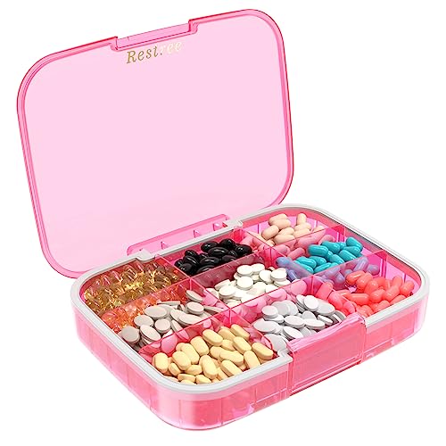 Restree Large Pill Organizer, Moisture Proof & Waterproof Travel Pill