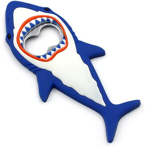Handook Shark Bottle Opener, Beer Bottle Opener Magnetic Bottle Opener, Beer Gifts for Dad, Men, Him, Husband, Boyfriend (Blue) Cover