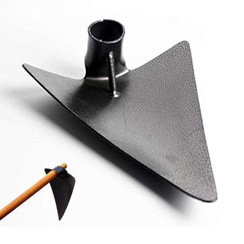 Zappa triangolare, aratro, coltivatore, utensile multiuso, zappa da giardino, teste Heavy Duty, denti in acciaio, dispositivo da giardino adatto per diserbo di erbacce in giardino, scavare trincee