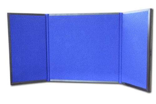 Mini Show Presentation Display Board Tabletop. 38"w x 20"h (Blue/Black)