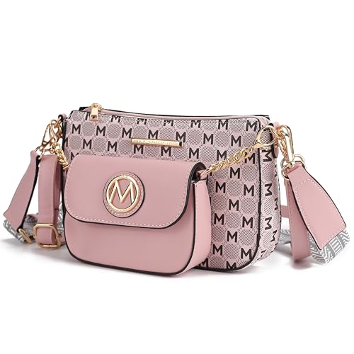 MKF Collection Women's Crossbody Bag, Printed Vegan Leather Shoulder Bag Handbag Purse By Mia K