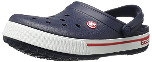Crocs Unisex Crocband II.5 Clog ,Navy/Red,12 US Women / 10 US Men