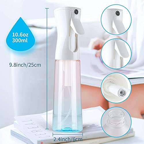 Tanshine Continuous Hair Plant Mister Spray Bottle Fine Empty Small Mist Spray Bottles Mist Sprayer Water Alcohol Cleaning Spray Mist Bottle For Curly Hair Styling Products,Plants,Barber Accessories #TOP6