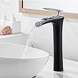 Grifo Cascada Lavabo Grifos Lavabos Altos Monomando Frío Y Caliente Grifos para...