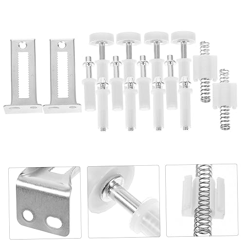 Homoyoyo 1set Bifold Door Hardware Kit Assortment para repuesto de rodillos de puertas de clóset robusto y para instalación miniatura 4