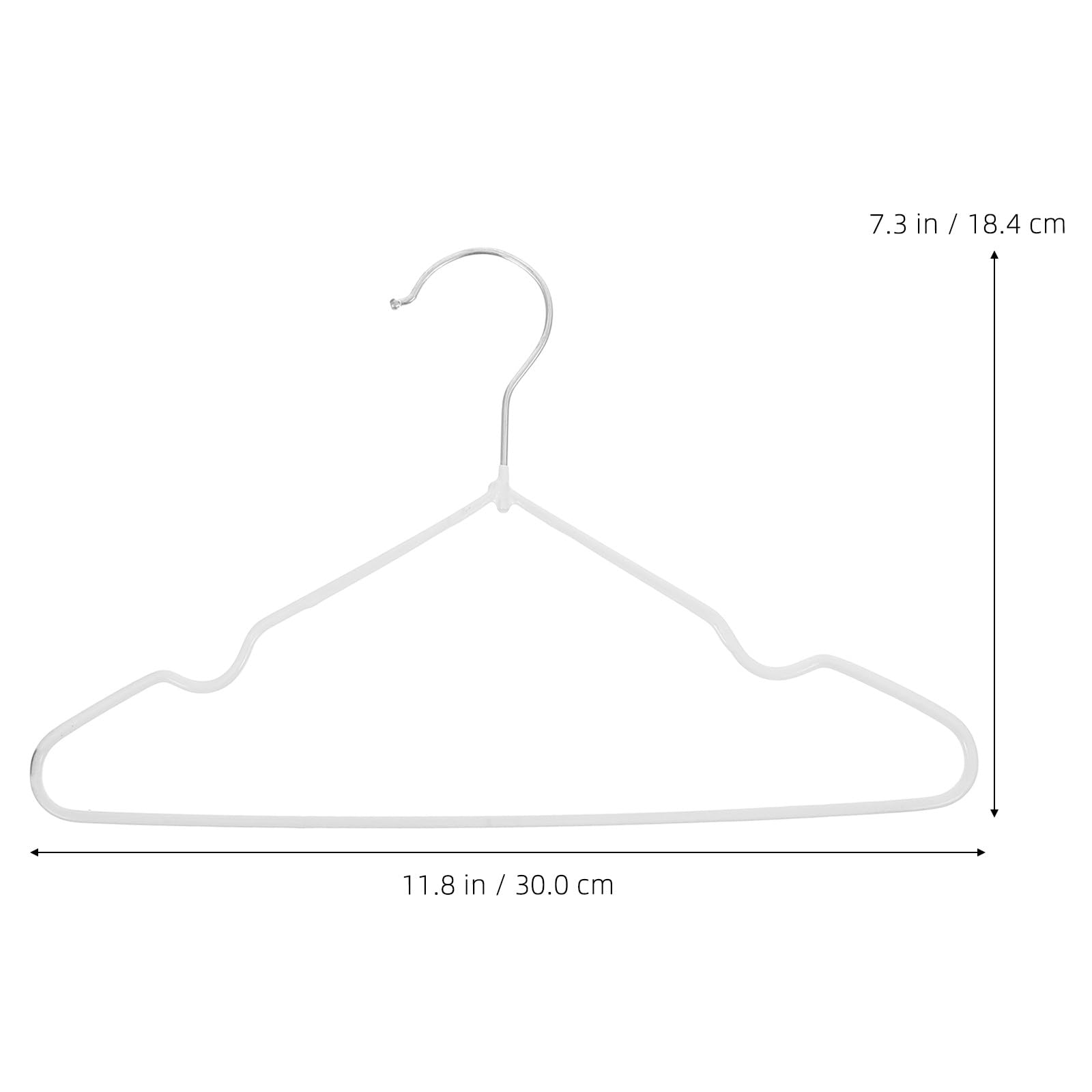 Perchas Infantiles 20 Piezas de PVC Color Claro para Ropa de Niños