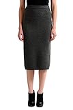 Tom Ford Cashmere Gray Knitted Elastic Waist Women's Pencil Skirt US L IT 44