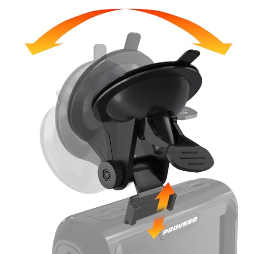 Image of PRUVEEO Suction Cup Mount D90-4CH D88-4CH D80-4CH 4 Channel Dash Cam