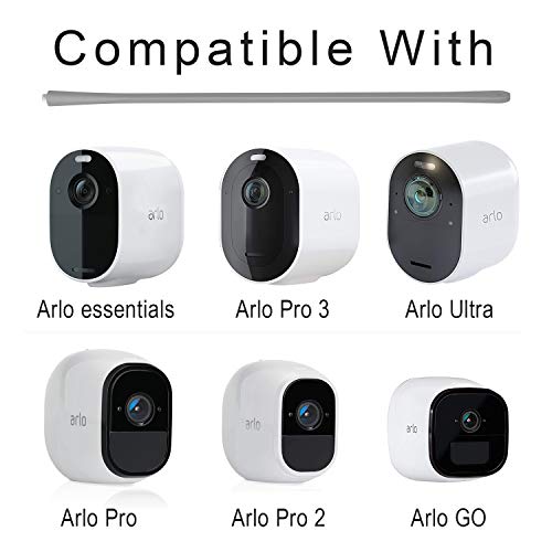 Holaca - Supporto flessibile per Arlo Pro 4 Pro 3 Pro 2 EufyCam 2C EufyCam 1 e 2 Arlo Ultra 4K Ultra 2 Arlo Baby Monitor und Arlo Go Indoor Camera (2 pezzi)