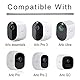 HOLACA Flexible Twist Sicherheitskamera Halterung, Kompatibel mit Arlo Pro 4 Pro 3 Pro 2,Arlo Ultra Ultra 2, Eufycam 1/2/2C/2C Pro/3/3C/E, Reolink Argus 2, Baby Monitor(schwarz 1Packung)