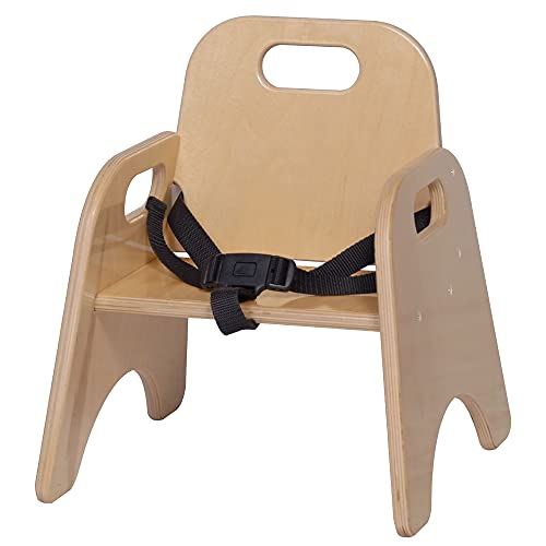 Hottest Sale Angeles Kids Preschool Classroom 7" Stackable Toddler Chair with Strap