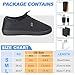 Amiable Heated Slippers, 7.4 V Unisex Foot Warmer with Anti-Touch Function, Heated Shoes with Dual Switches, Electric Slippers, Cordless Heat Feet Warmers with Rechargeable Battery（L）