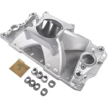 52031 Single Plane Aluminum Intake Manifold Replacement for Chevy SBC 350 400 3000-7500RPM Chevy GMC Buick Cadillac Olds Pontiac 1957-1995