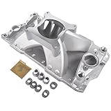 GELUOXI 52031 Single Plane Aluminum Intake Manifold Replacement for Chevy SBC 350 400 3000-7500RPM Chevy GMC Buick Cadillac Olds Pontiac 1957-1995
