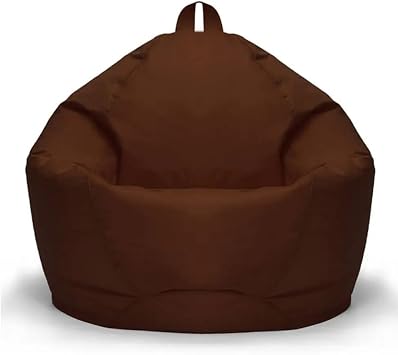Waterproof Bean BagNo Fillers  Bean Bag Chair, Bean Bag Sofa,Waterproof Lazy Sofa Cover Garden Bean Bag Chair Cover Outdoor Indoor Waterproof Unlined Unfilled Recliner BagDark Brown