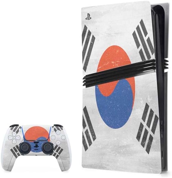 Skinit Decal Gaming Skin Compatible with PS5 Pro Bundle - Chinese Flag Distressed Design