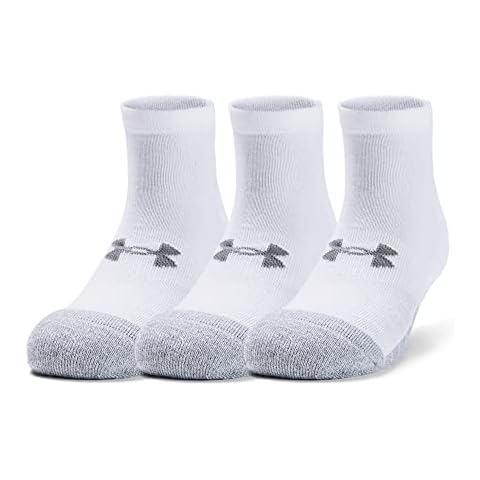 Under Armour Unisex UA Heatgear Locut, Breathable Trainer Socks, Compression Socks Cover
