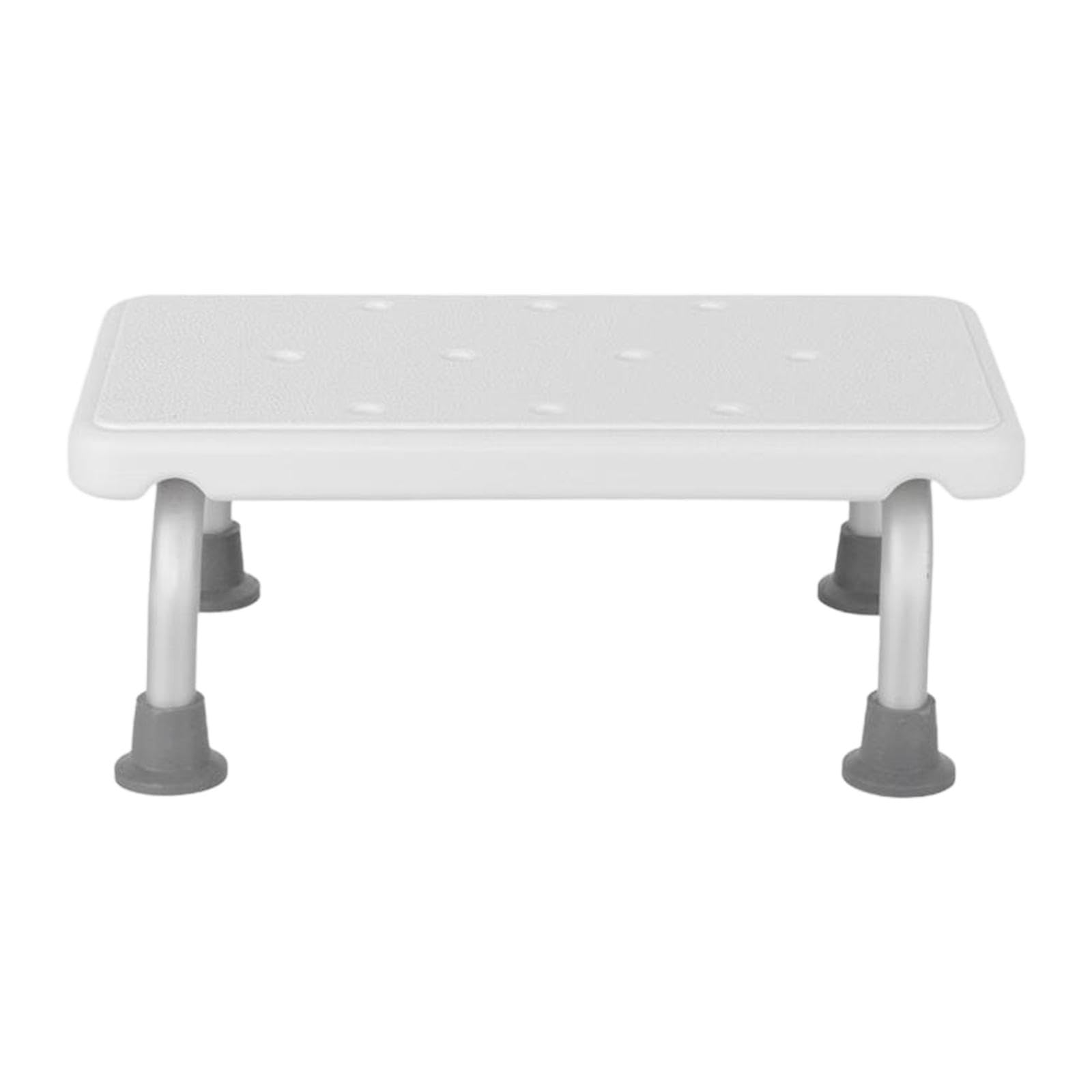 Duschhocker Aluminium Badezimmerhocker Rutschfester Badhocker Duschstuhl mit Ergonomischer Sitzfläche Und Anti-rutsch-füßen für Senioren Damen