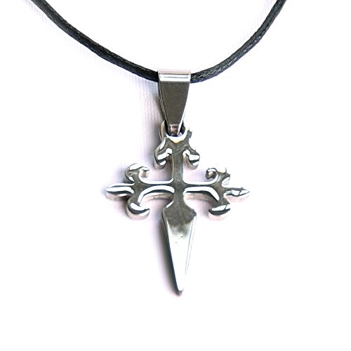 Preisvergleich Produktbild Anhänger Jakobskreuz aus Edelstahl