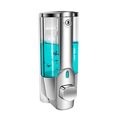 350ml Soap Dispenser Wall Mount Single-Head Manual Hand Liquid Shampoo Shower Gel Dispenser Lotion Container for Office Bathroom Kitchen