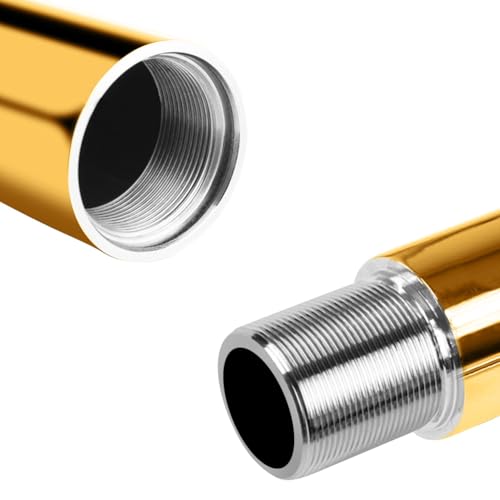 Roluck Pole Dance Tanzstange, 45 mm Durchmesser Einstellbare Länge Professional Stangentanz Set, Tragbar Abnehmbar Tabledance Strip Stange mit Statisch + Spinning-Funktion (Golden)