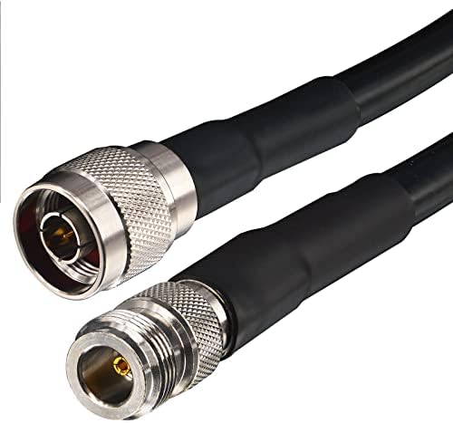 BOOBRIE-400 N Male to N Female Coax Cable 10M Ultra Low Loss Coax Cable BMR400 Coaxial Cable N Male to N Female Extension Cable Jumper B-400 50 Ohm for 3G 4G LTE WiFi Antenna Ham Radio and so on