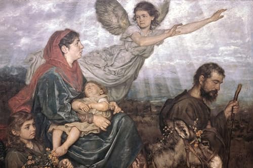 Tableaux sur toile La Fuga dans Egitto Hans Thoma 60x90cm