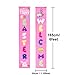 Whaline Easter Porch Sign, Welcome Easter Hanging Banners for Outdoor Indoor Porch Decorations and Home Party Favor Ornament