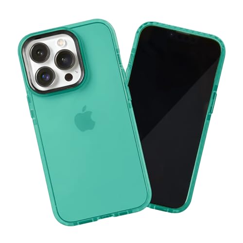 SteepLab Barrier Case for iPhone 14 Pro, Impact Absorbing 360 Degree Protection with Raised Bezel and Eye-Catching Colors (Polished Turquoise Blue)