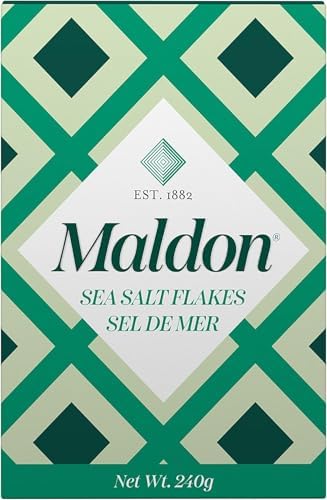 Maldon Salt, Sea Salt Flakes, (240 g) 8.5 oz (Pack of 2)