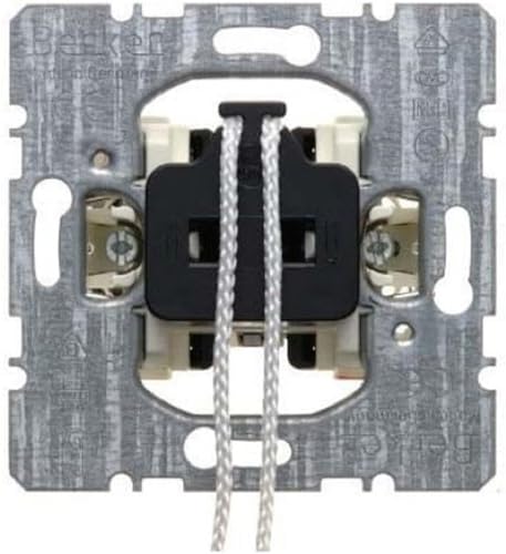 Berker Conm. de tirador 10AX,250V, Metallic