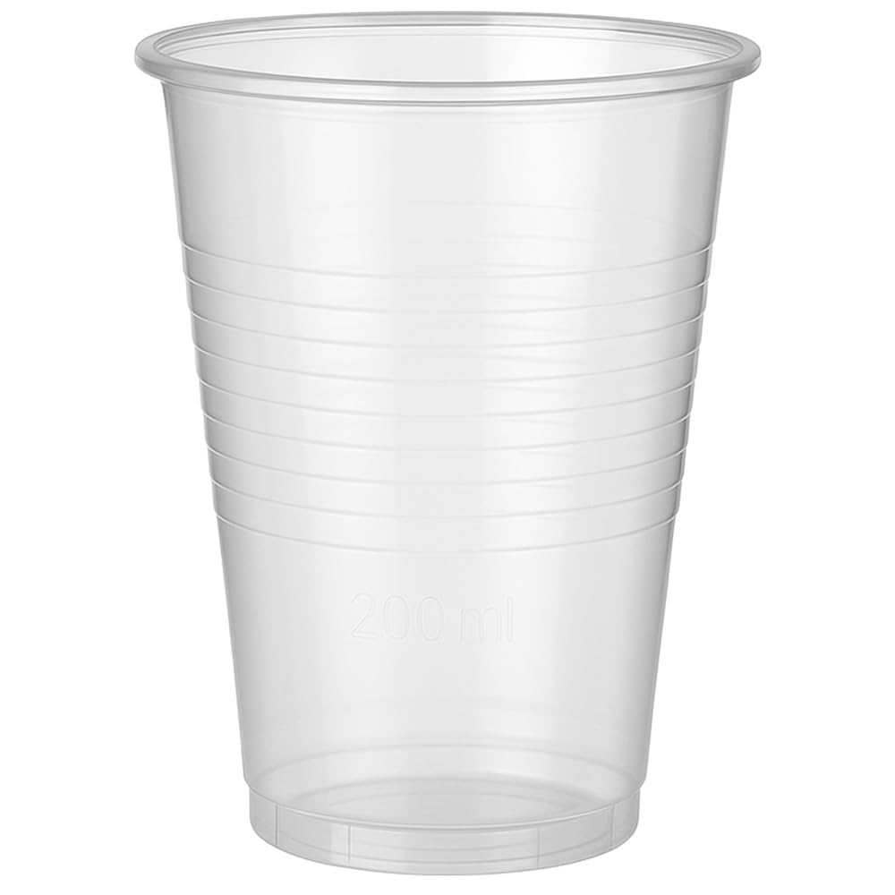 1000 Stk. transparente Einweg-Trinkbecher 0,2l | 200ml | Aus Polypropylen | Ideal für Partys und Veranstaltungen