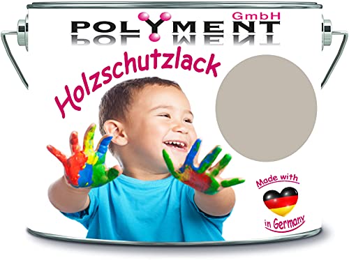 Polyment GmbH - Vernice protettiva per legno, resistente alle intemperie, protezione a lungo termine dagli agenti atmosferici, colore protettivo per legno RAL 7044, colore: grigio seta