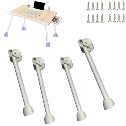 Generisch 4er Set Metall Klappbare Tischbeine für Laptop Schreibtisch