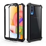 Asuwish Phone Case for Samsung Galaxy A50 A50S A30S Cover Shockproof Hard Full Body Protective Heavy Duty Hybrid Dual Layer Cell Accessories Glaxay A 50 50S 30S Gaxaly S50 50A SM A505G Women Men Black
