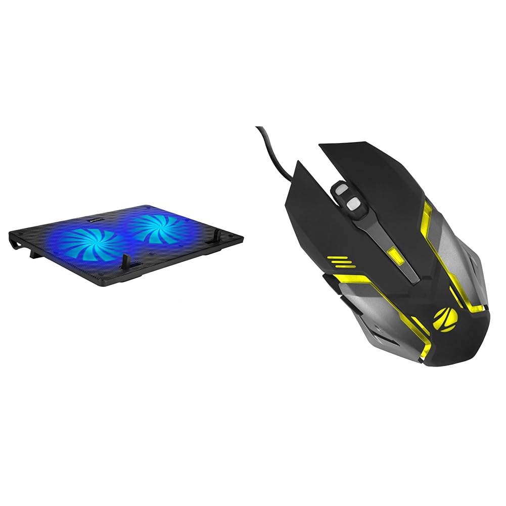 Zebronics, ZEB-NC3300 USB Powered Laptop Cooling Pad with Dual Fan, Dual USB Port and Blue LED Light (B0BBMD931Z) Amazon Price History, Amazon Price Tracker