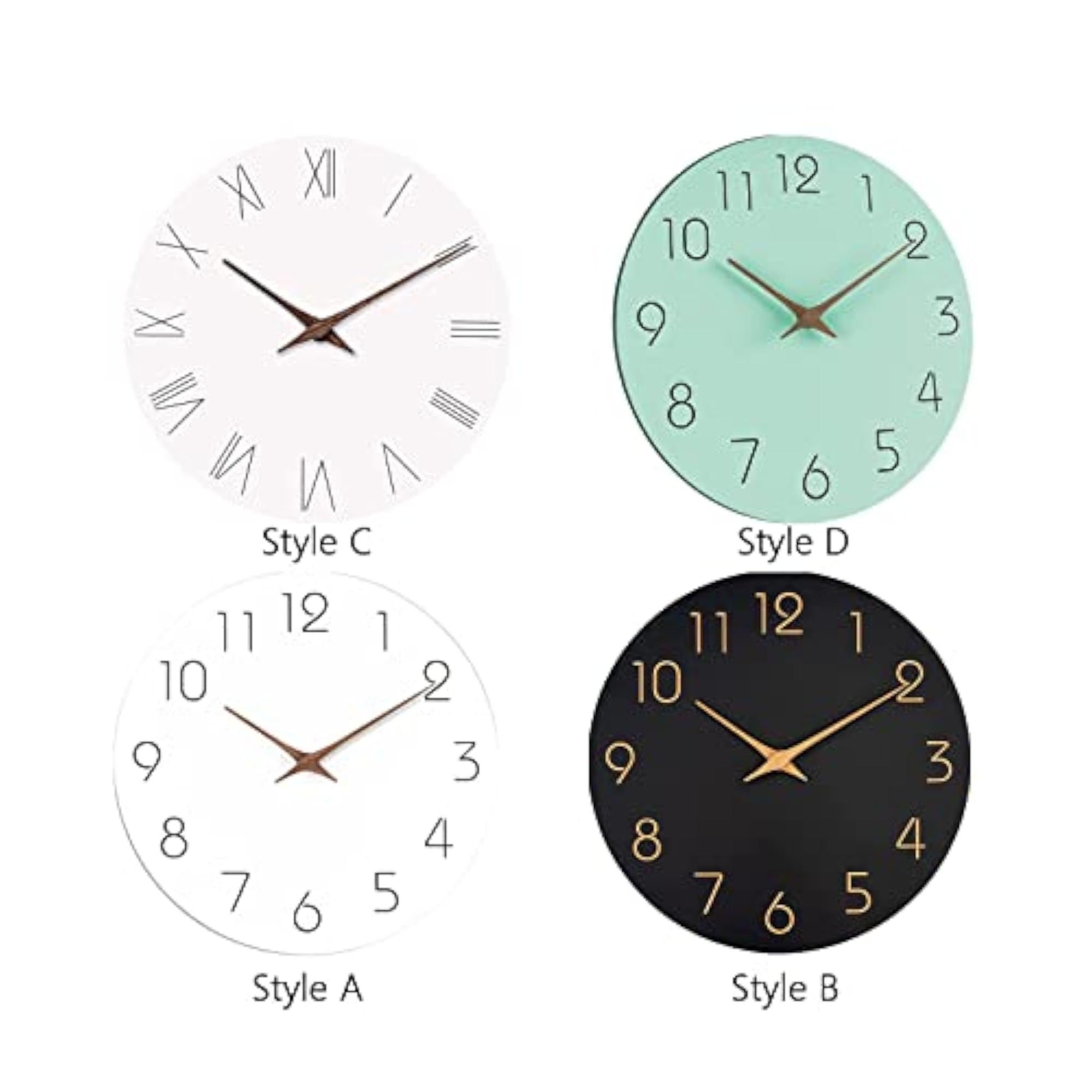 Decorative Wall Clock Simple Design for Kitchen