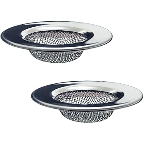 Seatery 1.50" Bathtub Strainers, Bathroom Sink Strainers, Shower Drain Hair Catcher, Drain Strainer for Laundry, Mop Pool, Utility, Slop, RV Sink, Stainless Steel, Pack-2 Cover