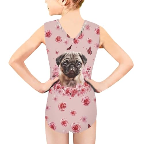 INSTANTARTS Gymnastics Leotards Girl Dinosaur Dancewear Activewear Quick Dry3