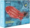 Flotador de Piscina Asiento de Pescado Sueco Rojo de Gomita 56.69in X 24.02in 6