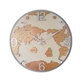 Radio Wall Clock, Globe Clock, White, Wall Clock, Gift, Wall Clock, Stylish, Scandinavian, Clock, In