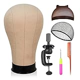 STUDIO LIMITED 23'' Cork Canvas Block Head DIY Wig Making Kit cosmetology salon tool 6pcs