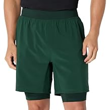 Amazon Essentials Men's Athletic Running Training Shorts, Performance Stretch Woven Workout Shorts, 7&ldquo;