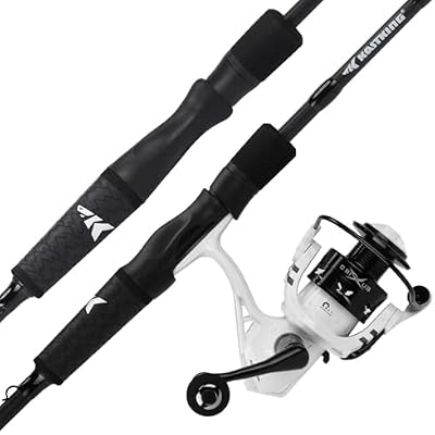 KastKing Crixus Fishing Rod and Reel Combo, High Performance Spinning & Baitcaster Combo, IM6 Graphite 2Pc Blanks, Zirconium Oxide Rings, SuperPolymer Handle, Lightweight Reel with Aluminum Spool