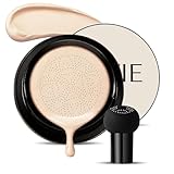 ????? ???? Foundation Cushion,Mushroom Head Air Cushion CC Cream,Hydrating Lightweight Coverage,Radiant Finish,Buildable Base Makeup for Normal to Dry & Mature-Looking Skin(lvory White)