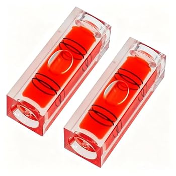 2PCS High precision mini level bubble, small bubble, three line flat bead level, ruler, magnetic household nonmagnetic, 29x10x10mm)