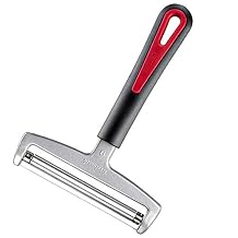 Westmark Special Gallant Wire Cheese Slicer Stainless Steel Wire Cutter with Angle-Controlled Thickness, Multipurpose Cheese Slicer for Gouda, Emmental & Edam, Red & Black